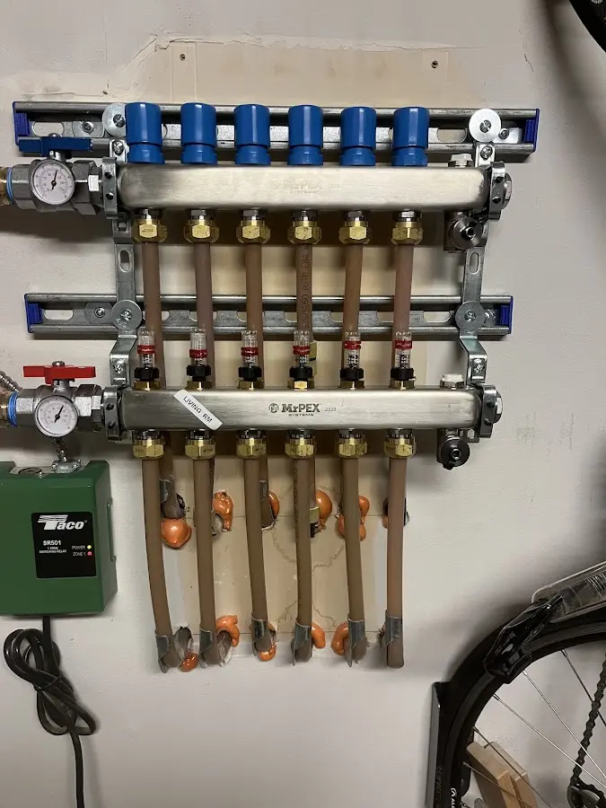 Plumber performing Gas Leak Detection at a residential property in Mobile